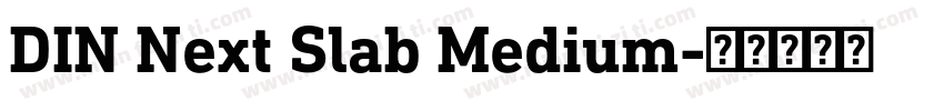 DIN Next Slab Medium字体转换